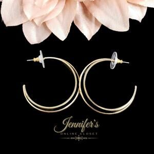 3/$25Halogen NWT Gold Hoop Earrings